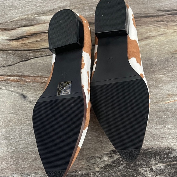 Brown and White Patterned Loafers - Picture 3 of 6